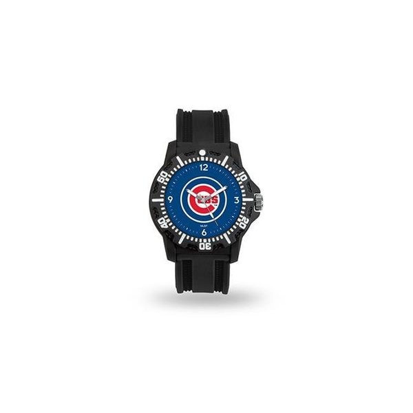 Rico Industries Chicago Cubs Watch Men's Model 3 Style with Black Band 6734585643